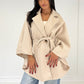 Poncho mit Bindegürtel - NAHA