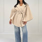 Poncho mit Bindegürtel - NAHA