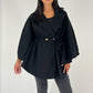 Poncho mit Bindegürtel - NAHA