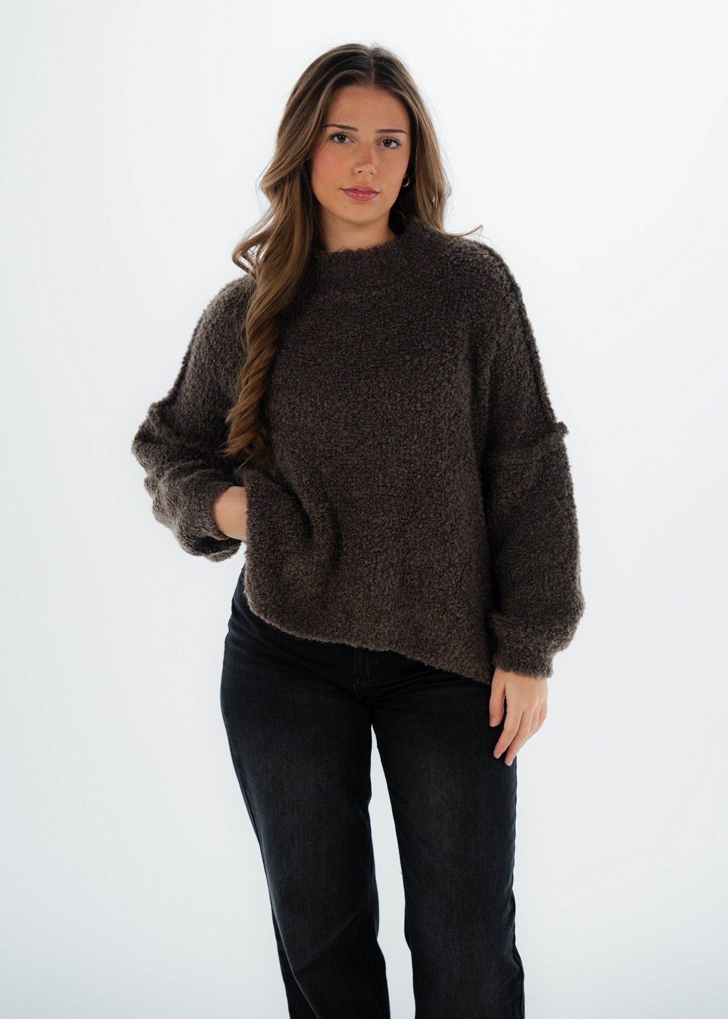 Pullover aus kuscheligem Bouclé - NAHA