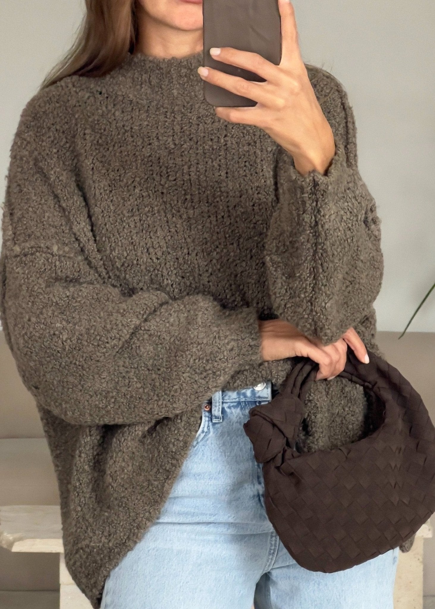 Pullover aus kuscheligem Bouclé - NAHA