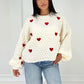 Pullover mit Herz-Muster - NAHA