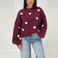 Pullover mit Herz-Muster - NAHA