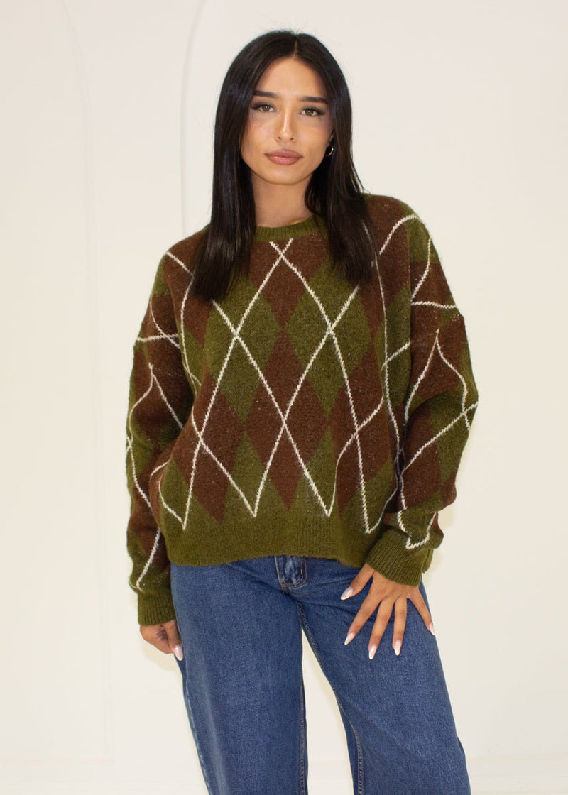 Pullover mit Karomuster - NAHA