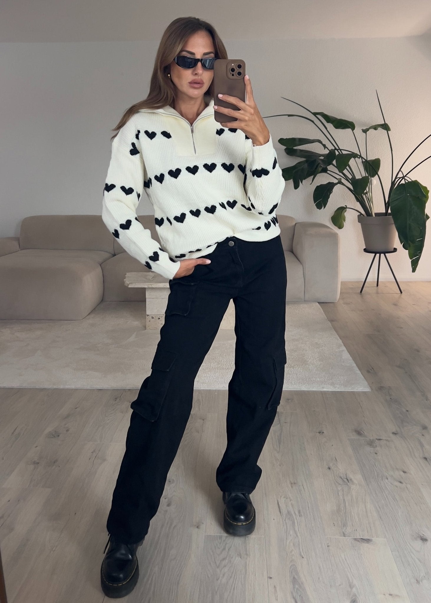 Pullover mit Reißverschluss - NAHA