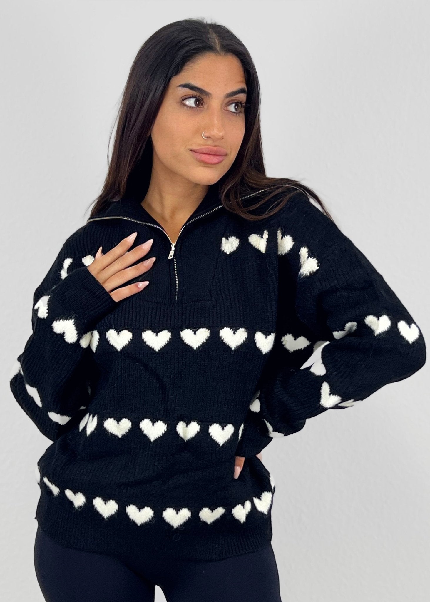 Pullover mit Reißverschluss - NAHA