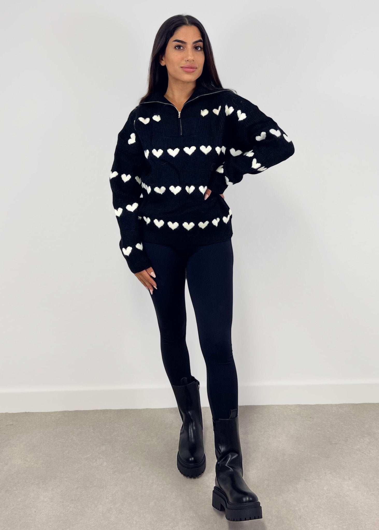 Pullover mit Reißverschluss - NAHA