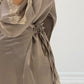 Satinbluse mit Spitze & Bindeband - NAHA