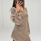 Satinbluse mit Spitze & Bindeband - NAHA
