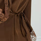Satinbluse mit Spitze & Bindeband - NAHA