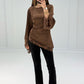 Satinbluse mit Spitze & Bindeband - NAHA