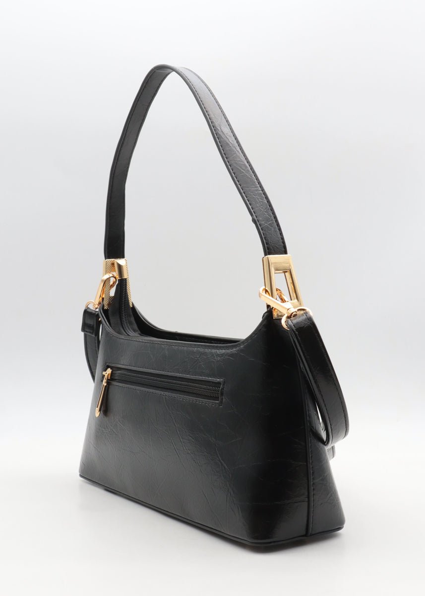 Schultertasche mit goldenen Details - NAHA