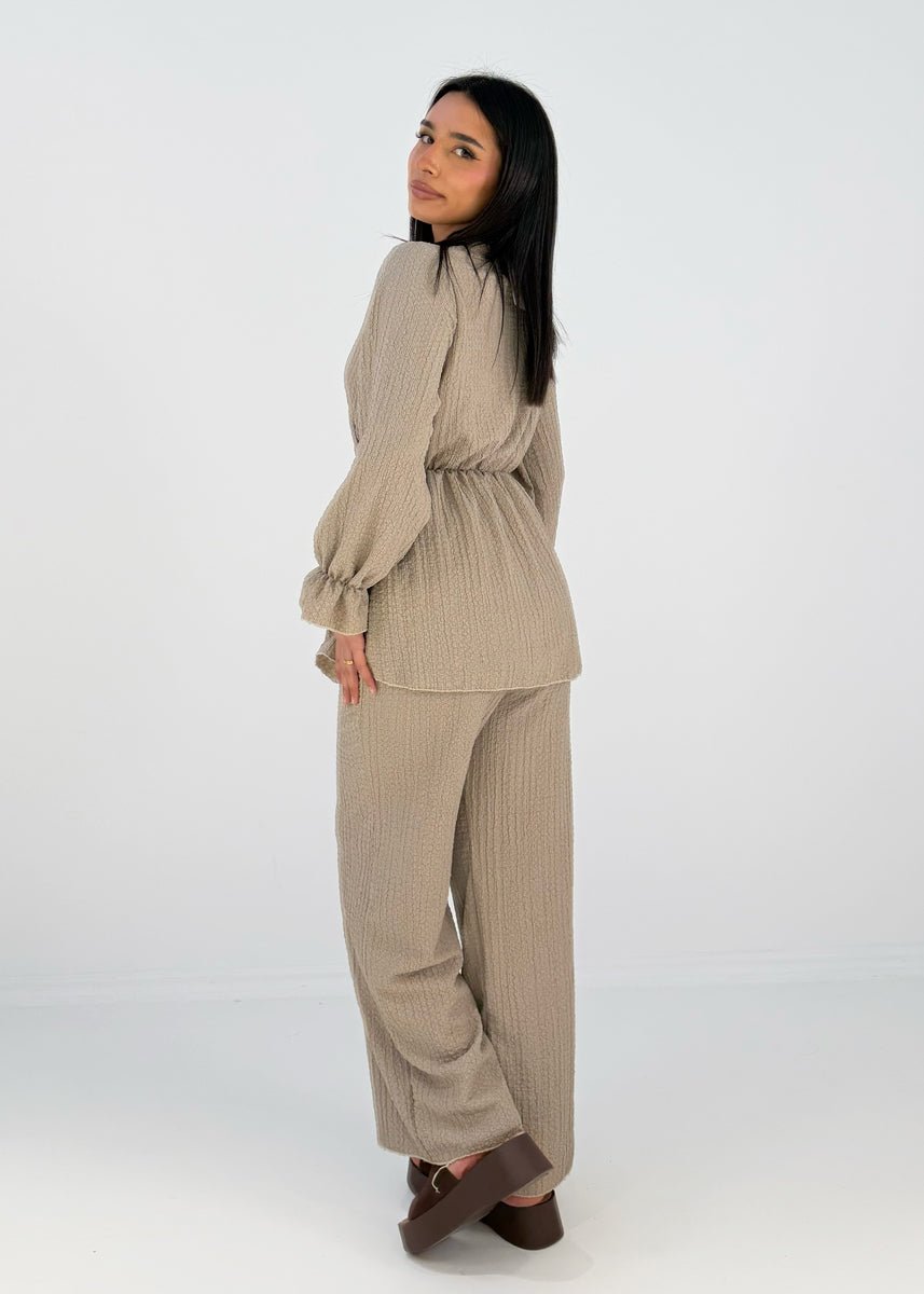 Set mit Wickeloberteil und elastischer Taille - NAHA