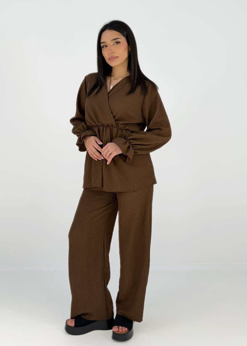 Set mit Wickeloberteil und elastischer Taille - NAHA