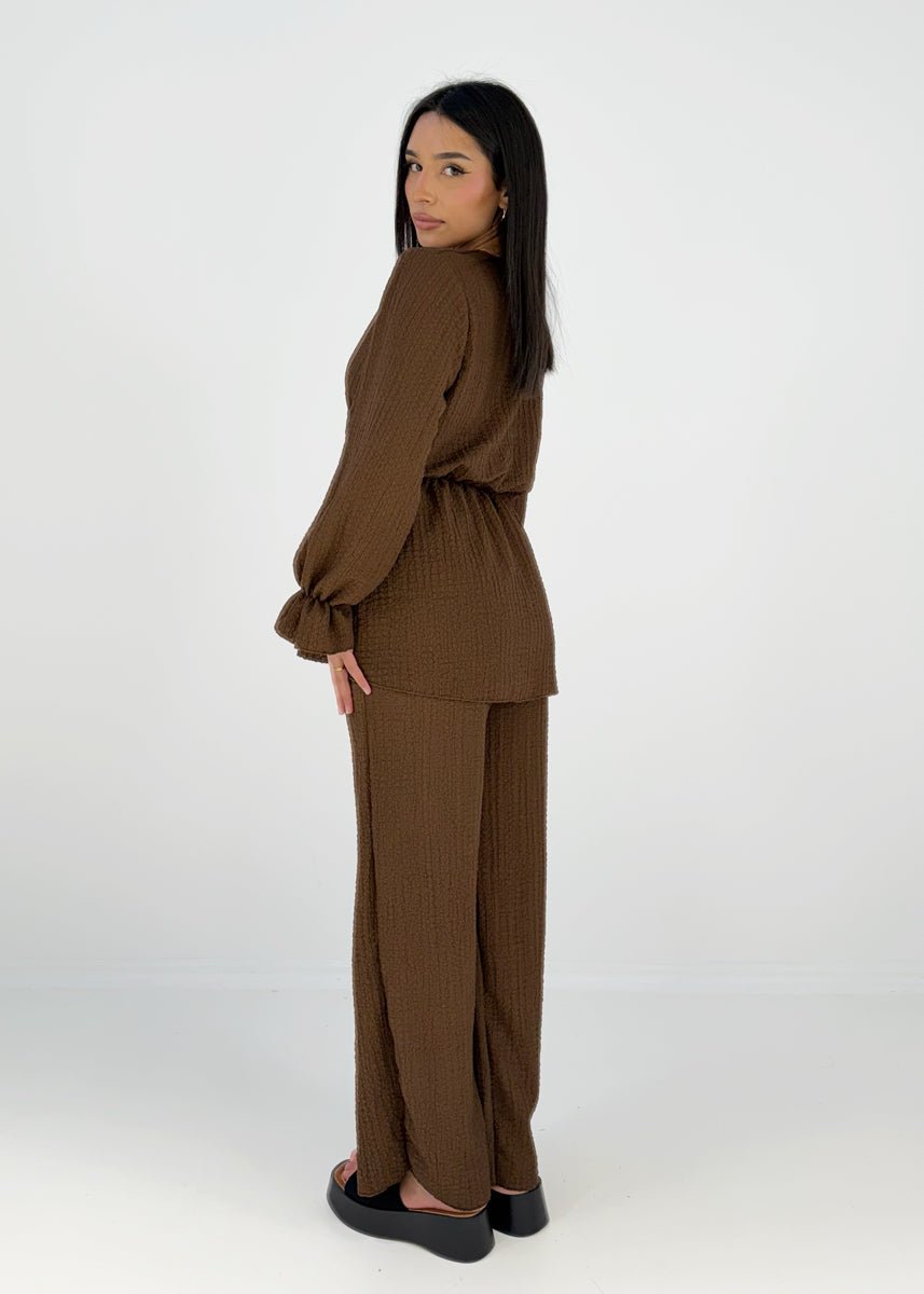 Set mit Wickeloberteil und elastischer Taille - NAHA