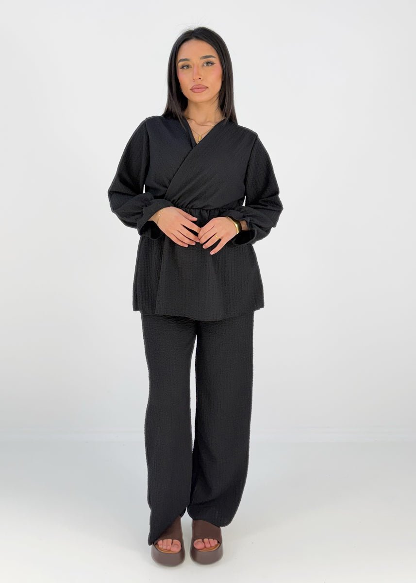Set mit Wickeloberteil und elastischer Taille - NAHA