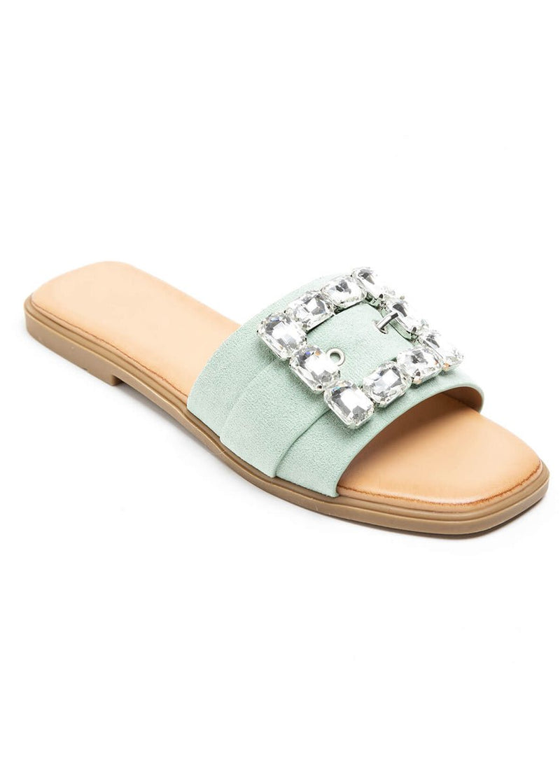Slides mit Strass-Schnalle - NAHA