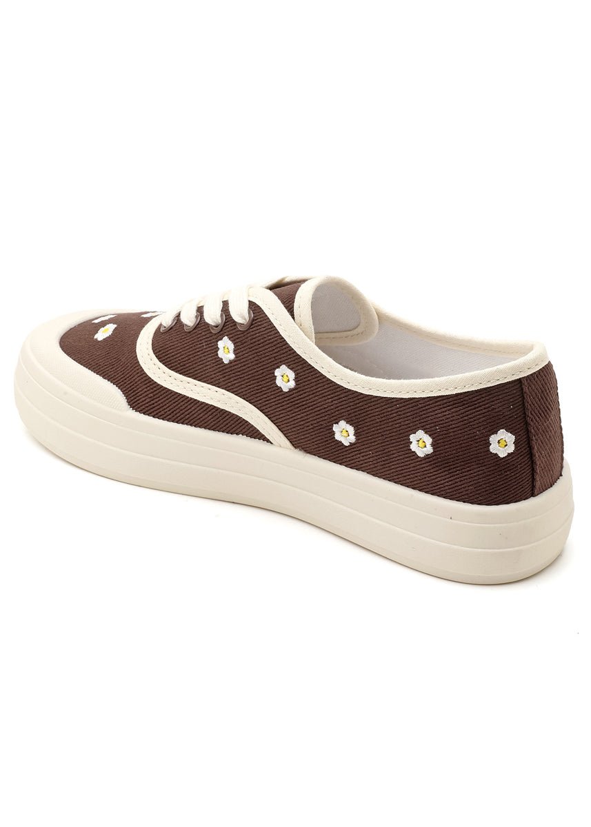 Sneaker mit Blumenstickerei - NAHA