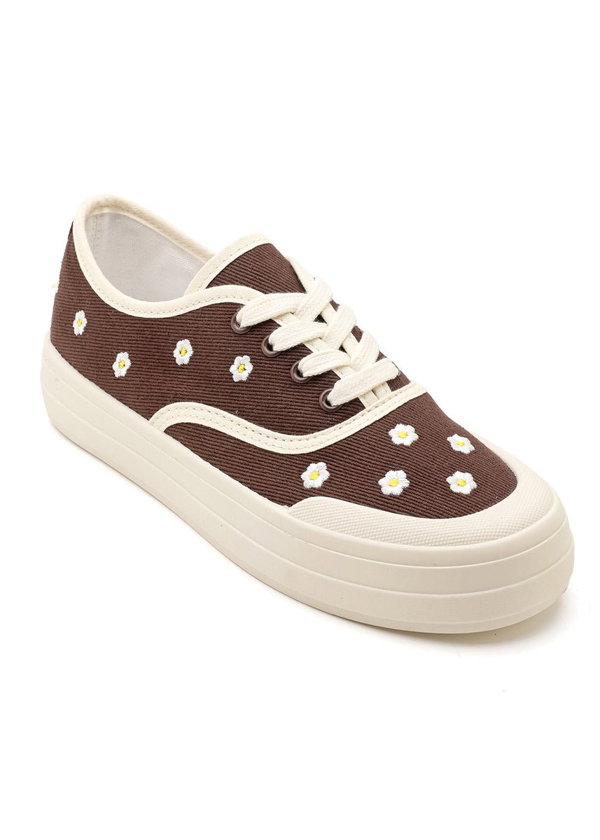 Sneaker mit Blumenstickerei - NAHA