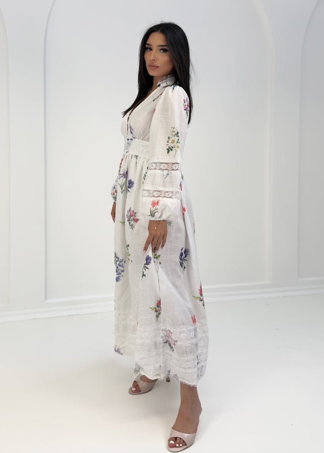 Spitzenkleid mit Blumenmuster - NAHA