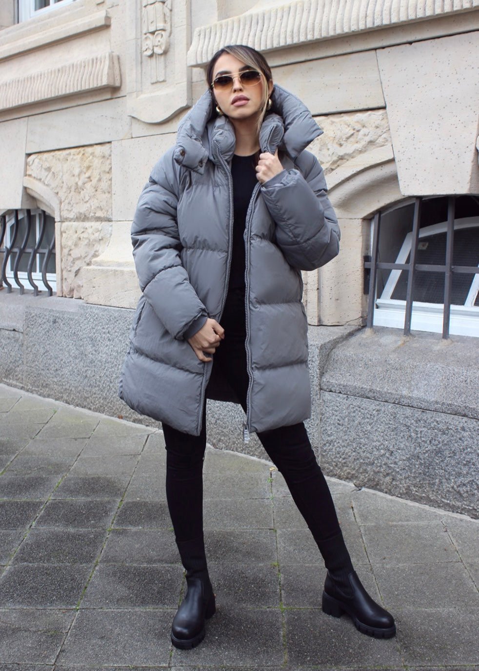 Steppjacke mit Kapuze - NAHA