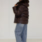 Steppjacke mit Kapuze & Bindegürtel - NAHA