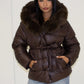 Steppjacke mit Kapuze & Bindegürtel - NAHA