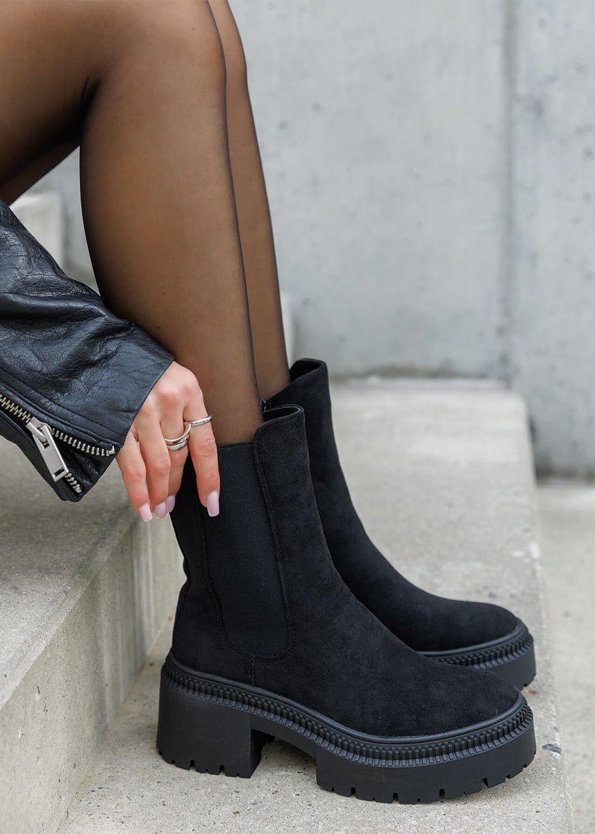 Stiefeletten mit Plateau-Sohle - NAHA
