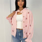 Strick-Cardigan mit Blumenstickerei - NAHA