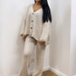 Strick-Set aus Cardigan und Hose - NAHA