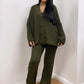 Strick-Set aus Cardigan und Hose - NAHA