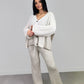 Strick-Set aus Cardigan und Hose - NAHA