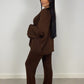 Strick-Set aus Cardigan und Hose - NAHA