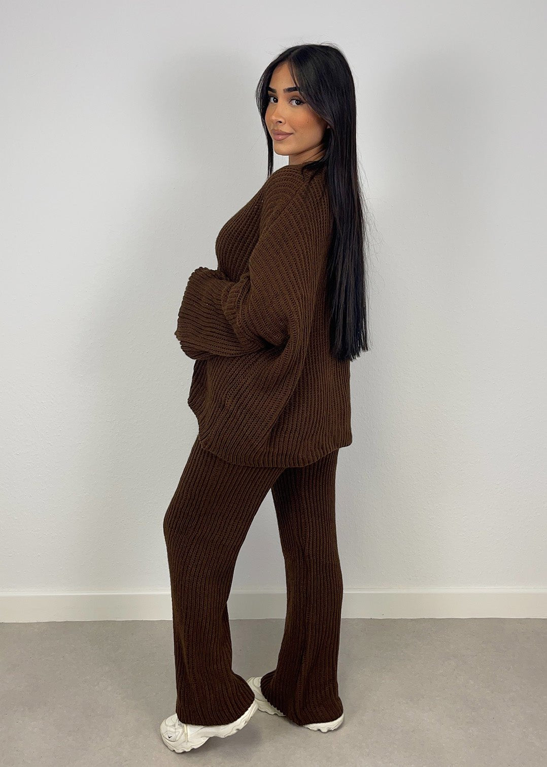 Strick-Set aus Cardigan und Hose - NAHA