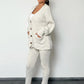 Strick-Set aus Cardigan und Hose - NAHA