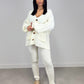Strick-Set aus Cardigan und Hose - NAHA
