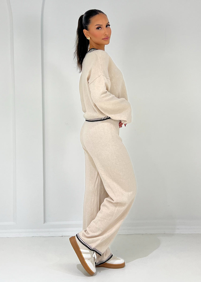 Strickset mit Knopfleiste