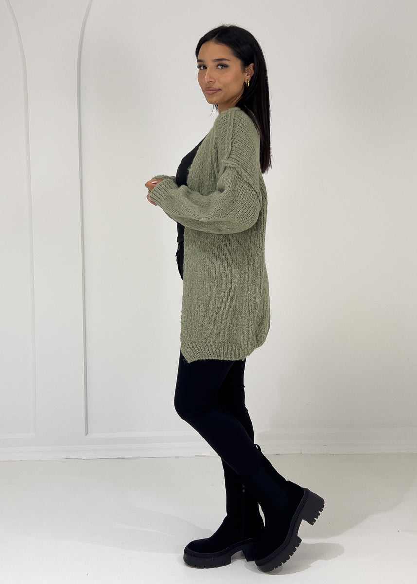 Strickcardigan mit softer Struktur