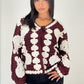 Strickjacke mit Häkelmuster - NAHA