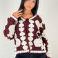 Strickjacke mit Häkelmuster - NAHA