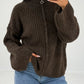 Strickjacke mit Reißverschluss
