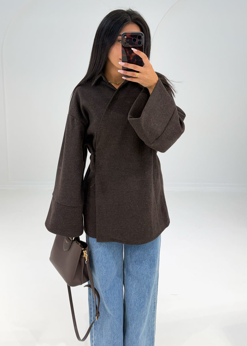 Wickeljacke mit Bindeband