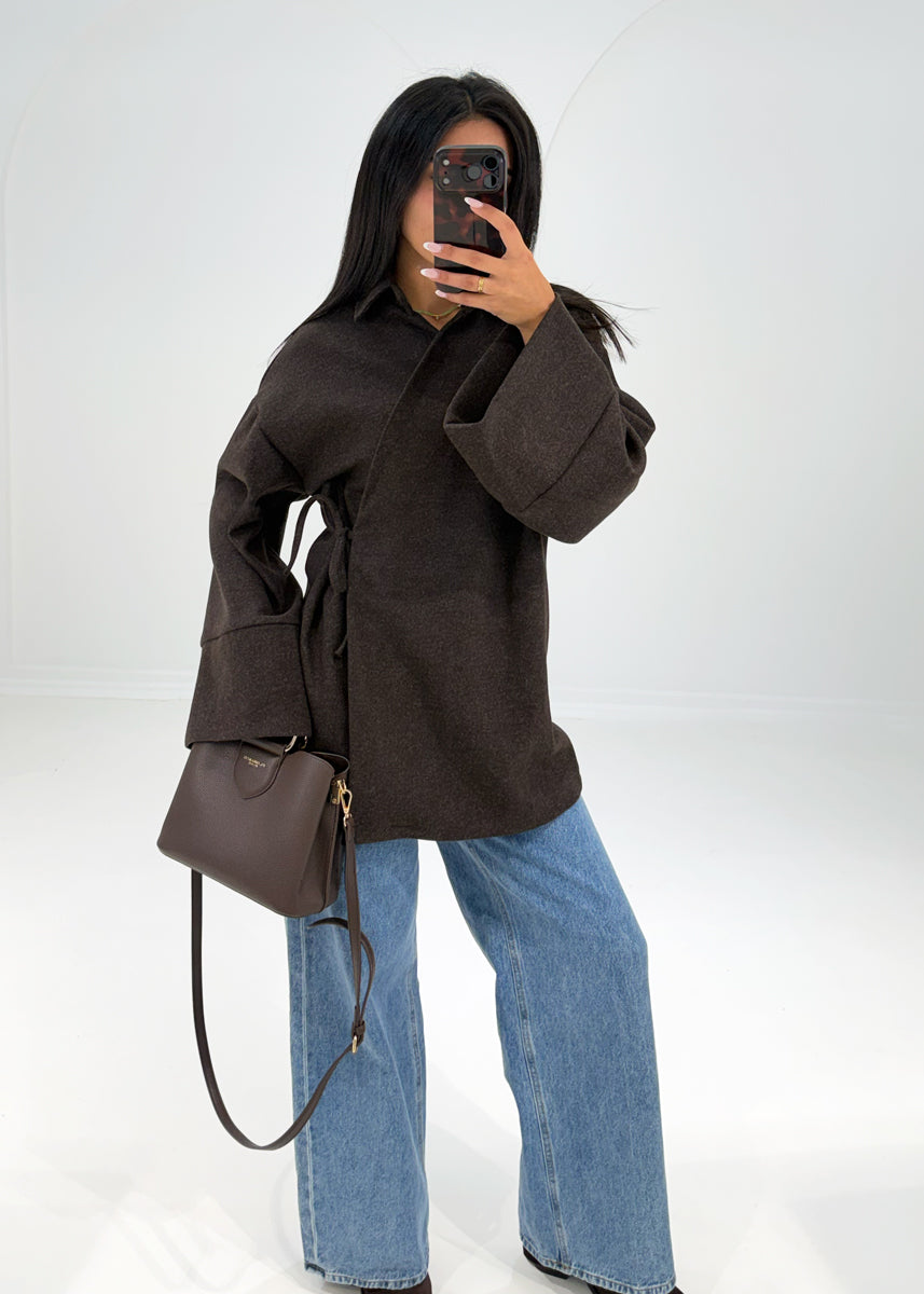 Wickeljacke mit Bindeband
