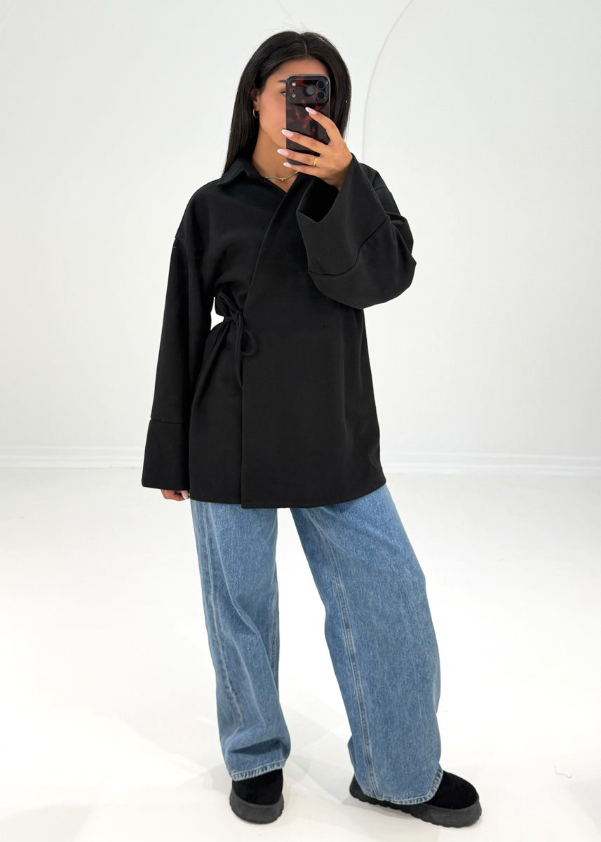Wickeljacke mit Bindeband