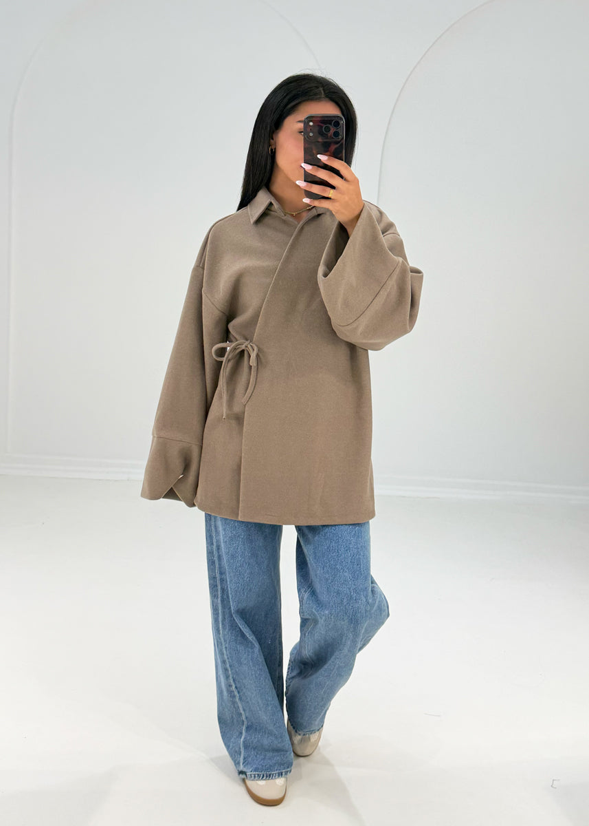 Wickeljacke mit Bindeband