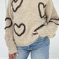 Strickpullover mit Herz-Muster - NAHA