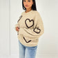 Strickpullover mit Herz-Muster - NAHA