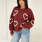 Strickpullover mit Herz-Muster - NAHA