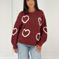 Strickpullover mit Herz-Muster - NAHA