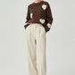 Strickpullover mit Herzmuster - NAHA